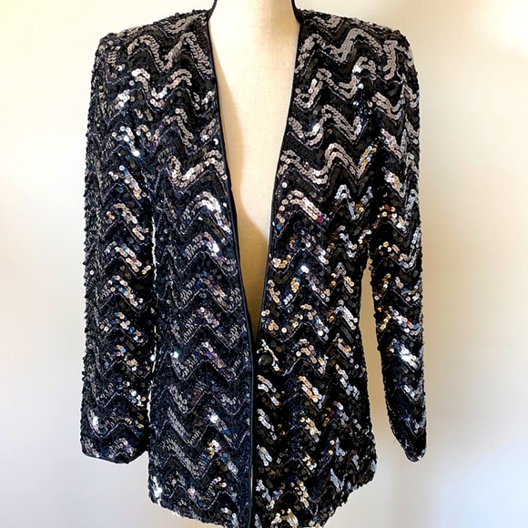 Three Flaggs Jackets & Blazers - THREE FLAGGS sequin vintage blazer jacket 🇺🇸